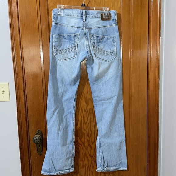 BKE carter Blue Straight Leg Jeans Classic Style size 28 regular - Picture 3 of 4